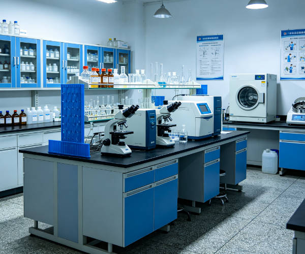 Laboratorio moderno con attrezzature di prova avanzate presso l'Istituto di Ricerca ZKGX di Pechino